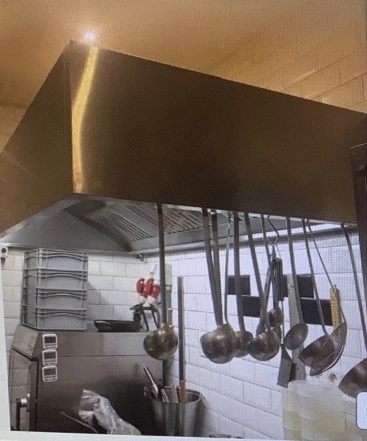 Horeca Dampkap -200b x 110d x 40h - in goedestaat, Ophalen, Gebruikt, Overige typen