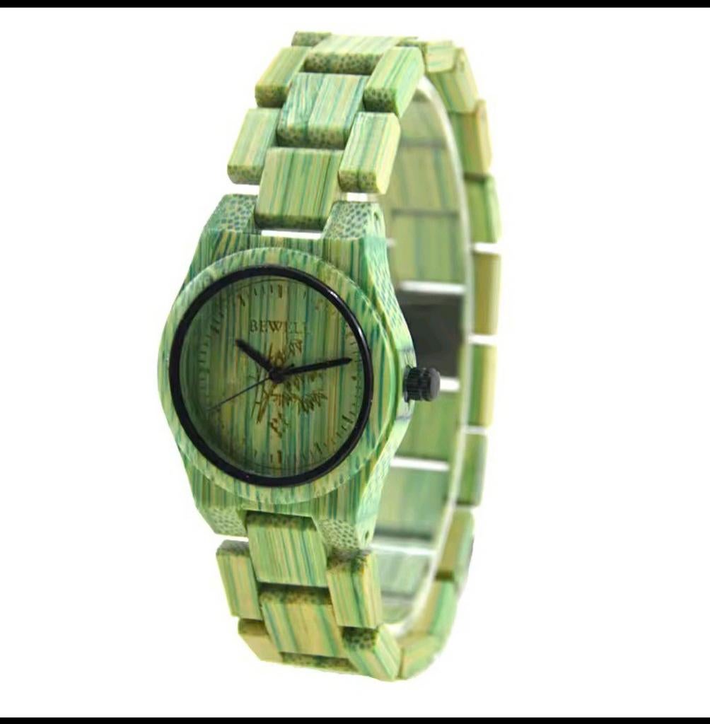 Houten horloge, Overige materialen, Polshorloge, Overige materialen, Ophalen of Verzenden