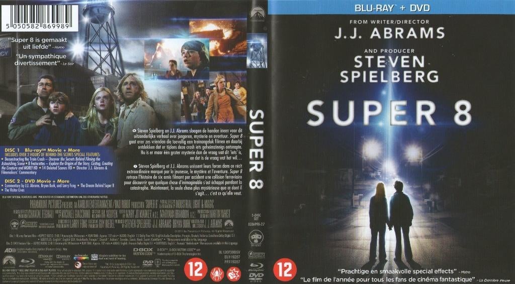 super 8 (blu-ray) nieuw, Cd's en Dvd's, Blu-ray, Zo goed als nieuw, Science Fiction en Fantasy, Ophalen of Verzenden