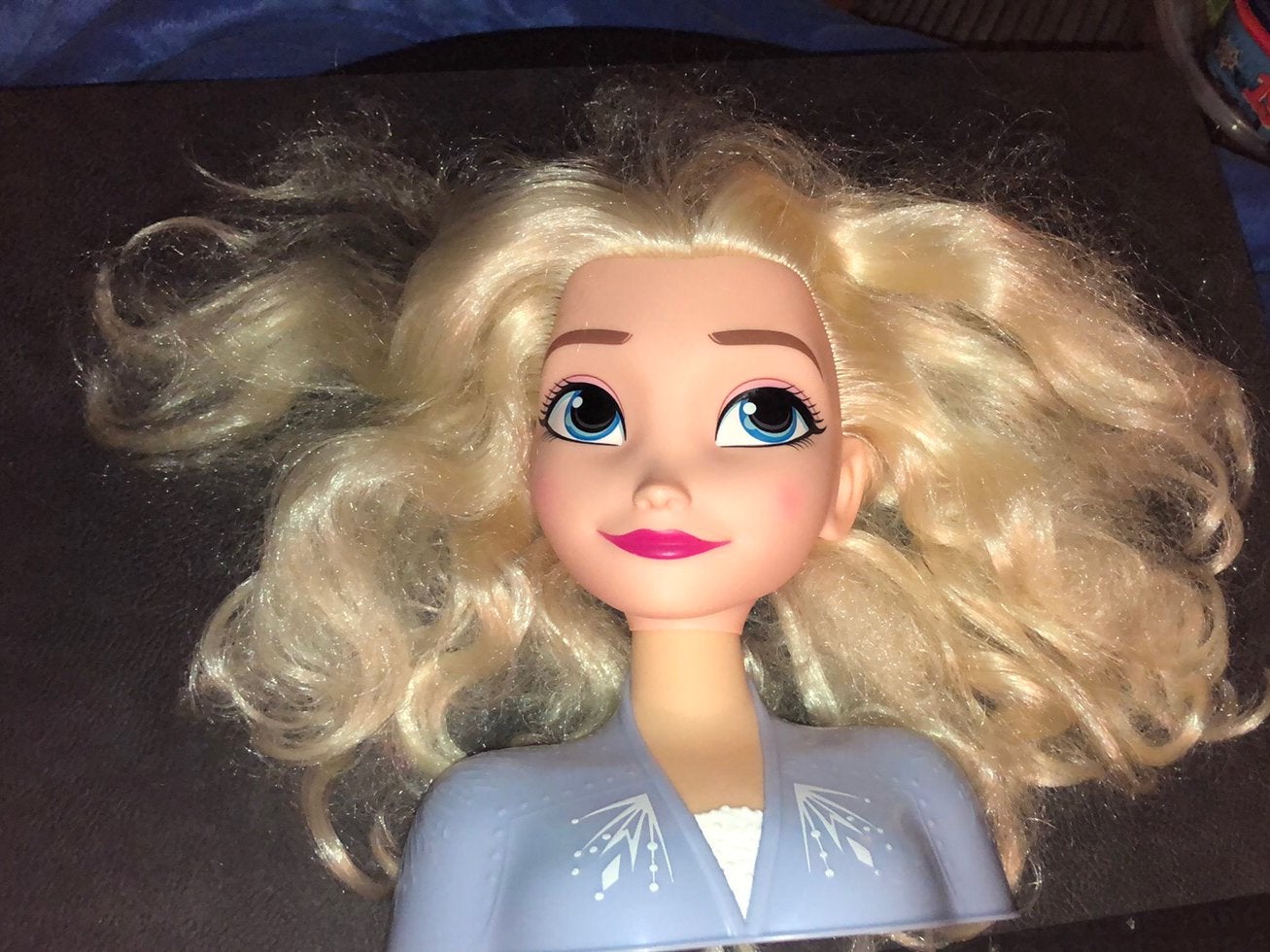 Elsa tête à coiffer Disney 20cm, Utilisé