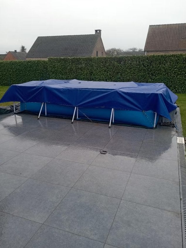 piscine avec pompe à chaleur et accesoires, Enlèvement, Utilisé, 80 à 120 cm, Rectangulaire