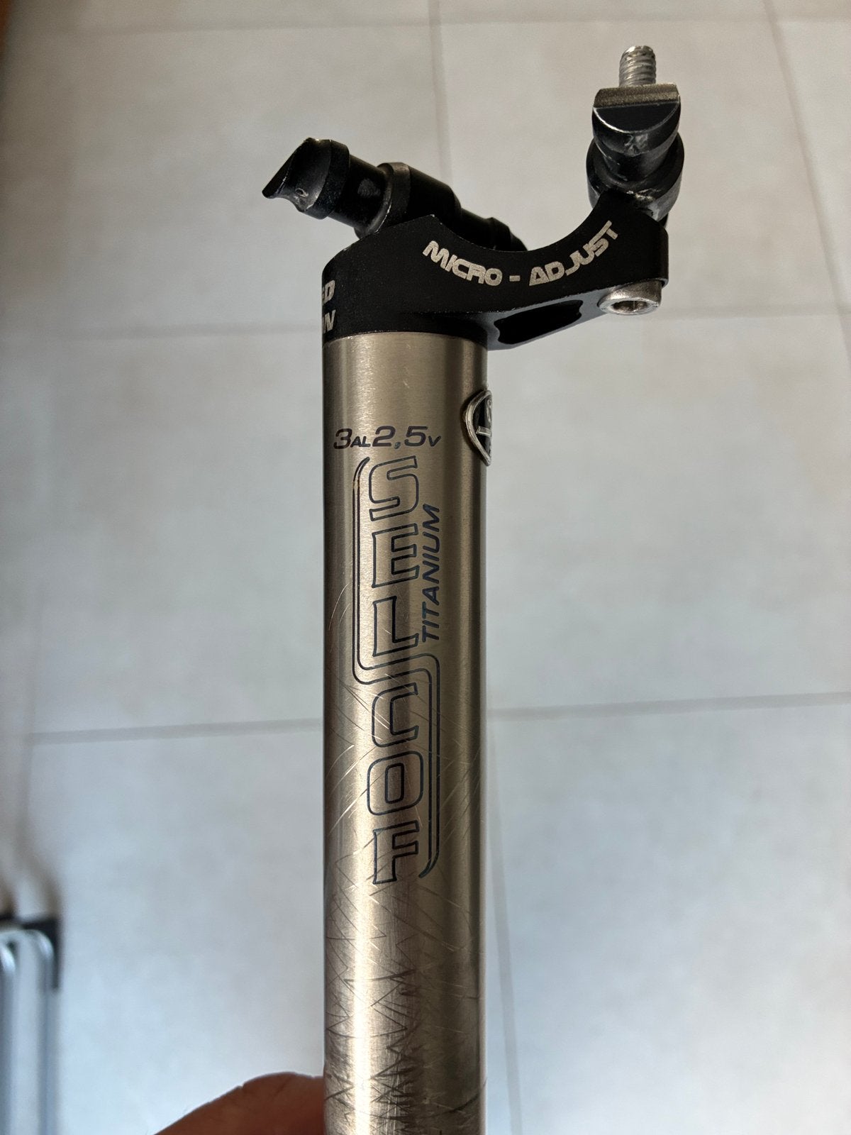 Selcof titanium zadelpen 205 gram, Ophalen of Verzenden, Frame, Titanium