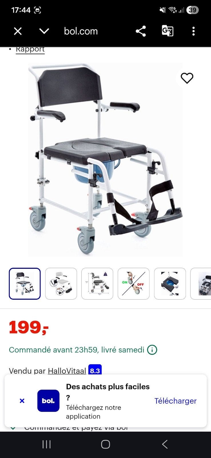 fauteuil roulant, Enlèvement