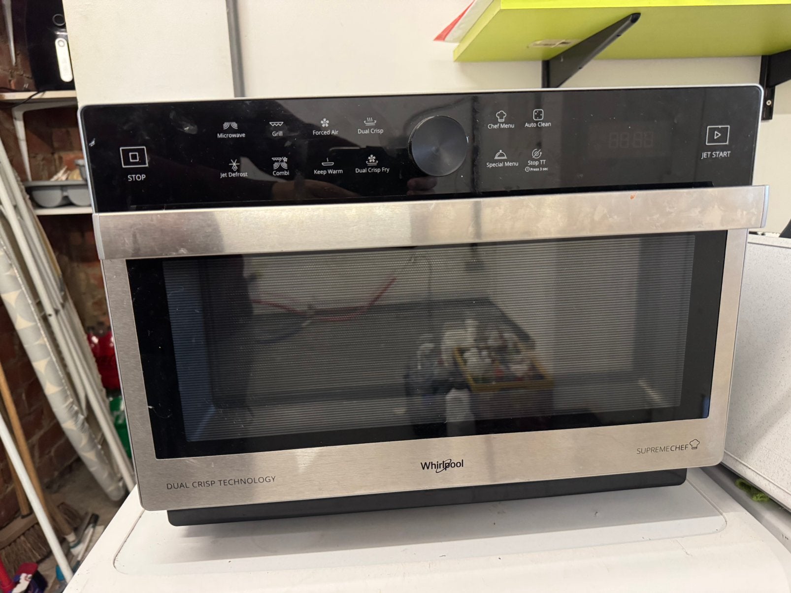 Whirlpool supreme chef combi oven, Elektronische apparatuur, Ophalen, Gebruikt, Draaiplateau, Combi-microgolfoven