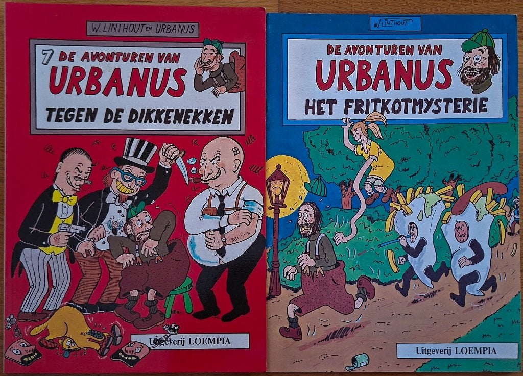 Twee Urbanus strips nr: 1 & 7 (eerste druk), Enlèvement ou Envoi, Comme neuf, Urbanus & Willy Linthout, Plusieurs comics