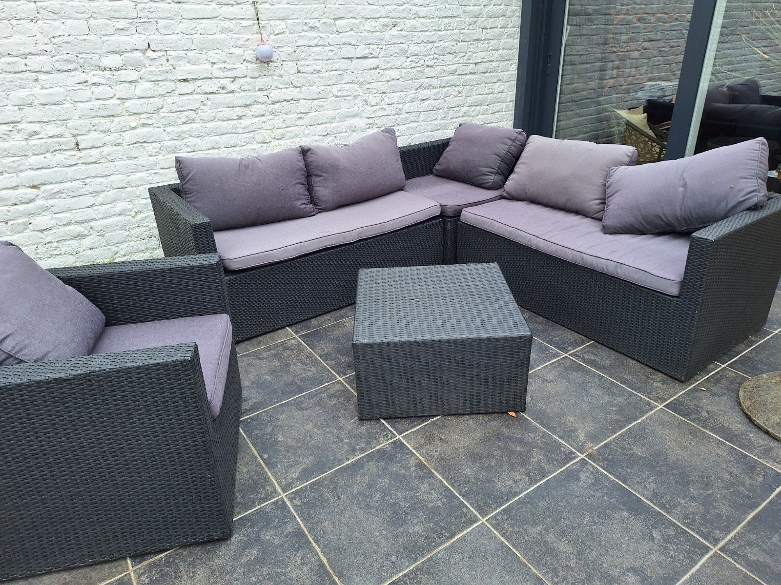Loungeset jardin, Jardin & Terrasse, Banque, Enlèvement, Utilisé, Sets de jardin