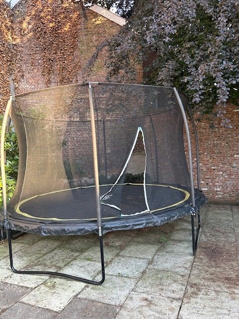 trampoline, Ophalen, Zo goed als nieuw