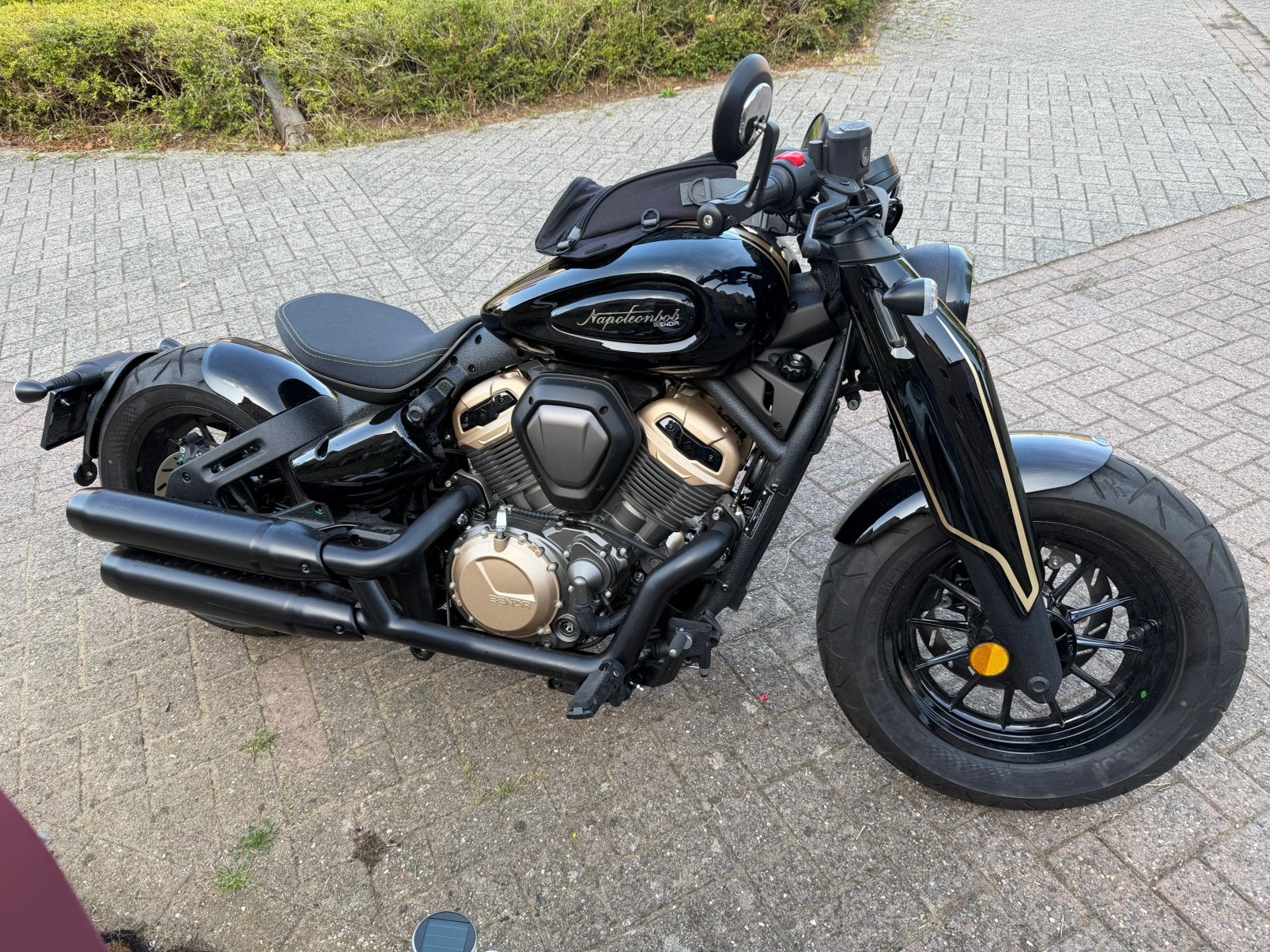 Benda Napoleon bob 500cc a2 35kw 800km Bijna nieuw!, Entreprise, Chopper, ABS, 2 cylindres