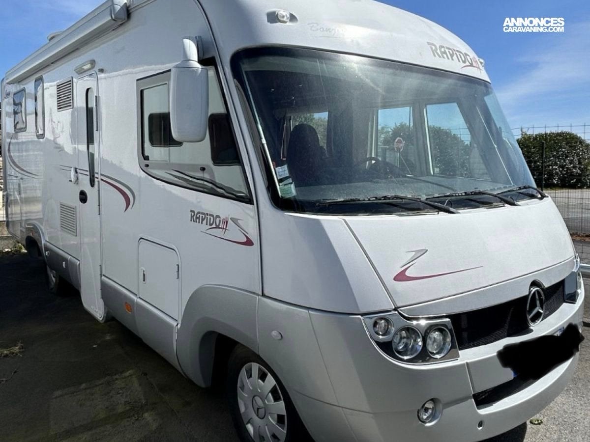 MERCEDES RAPIDO 2.2, Caravans en Kamperen, Mobilhomes, Particulier, tot en met 4, Integraal, Mercedes-Benz, Mercedes, 7 tot 8 meter