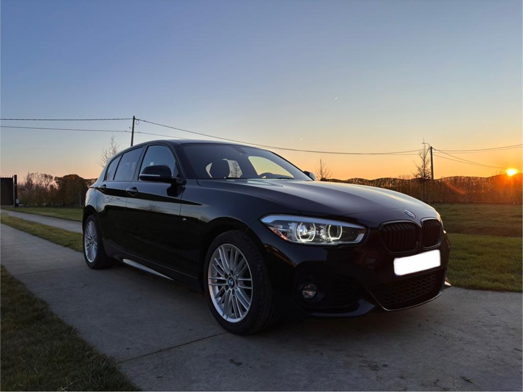 BMW 116i / M-pakket / lederen zetels / LED koplampen, Auto's, BMW, 116 g/km, Zwart, Leder, 5 deurs