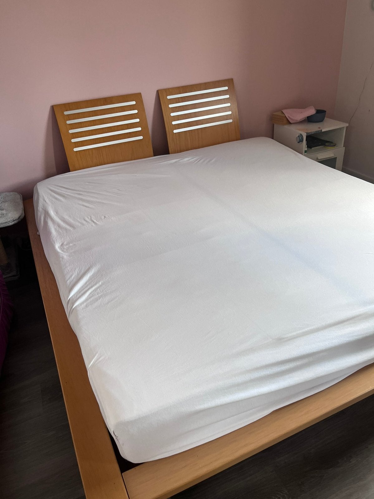 Tweepersoonsbed, Comme neuf, Brun, Enlèvement, 180 cm