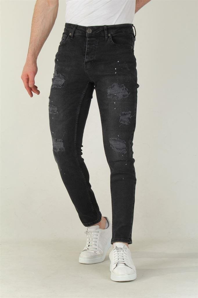 Marshall Denim Jeans ~NIEUW~ [12] Maat 34, Enlèvement ou Envoi, Neuf, Noir, W33 - W34 (confection 48/50)
