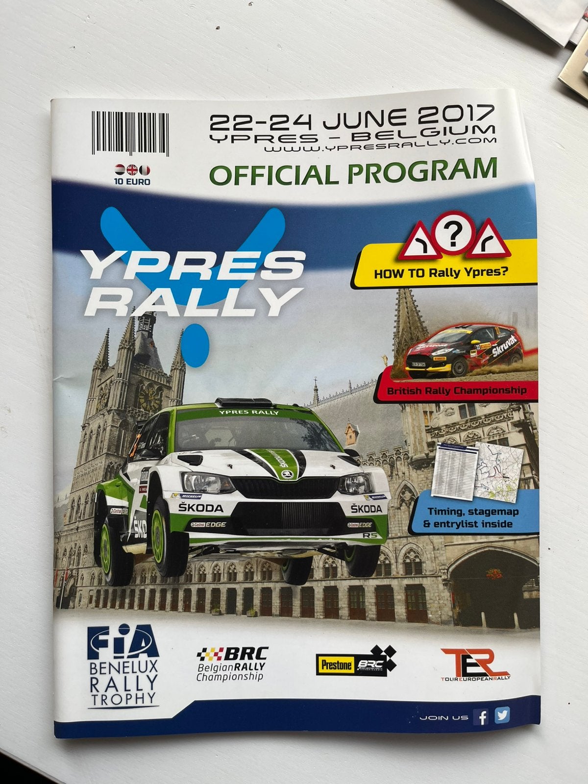 Officieel programma van de Ypres Rally 2017, Ophalen of Verzenden, Zo goed als nieuw