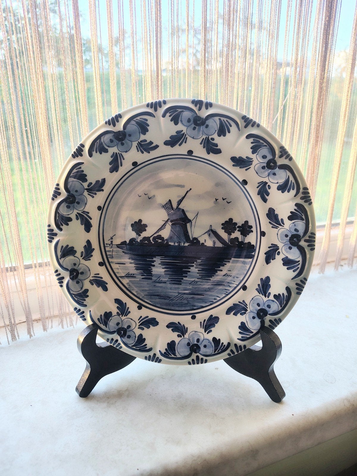 Set Delfts blauwe borden (9 stuks), Antiek en Kunst, Ophalen of Verzenden