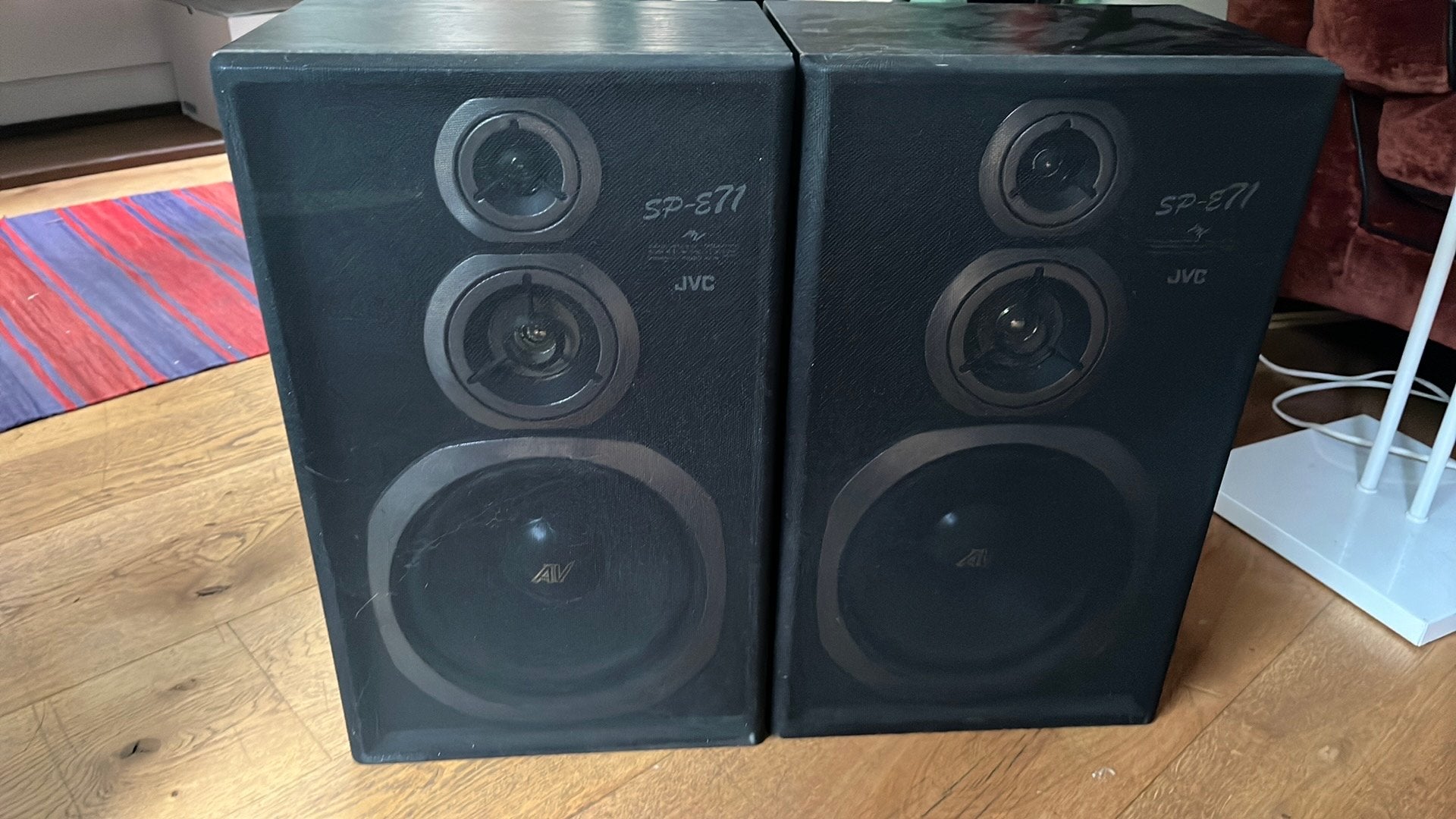 Jvc speakers, Enlèvement, Utilisé, 60 à 120 watts, JVC