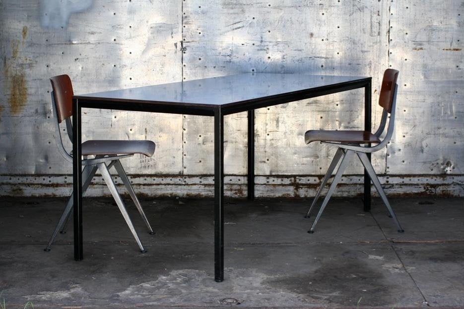 Industriële vintage eettafel Facet, Friso Kramer, Ophalen
