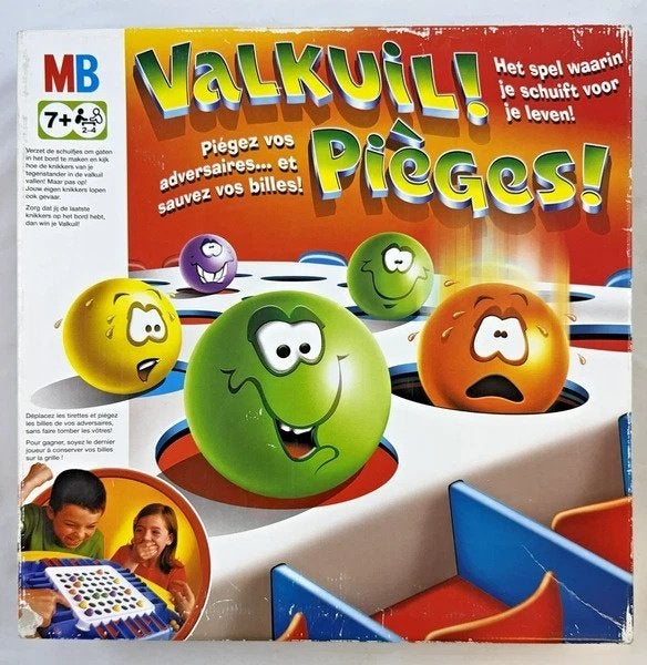 MB valkuil bordspel actiespel knikkerspel compleet, Hobby en Vrije tijd, Gezelschapsspellen | Bordspellen, Een of twee spelers