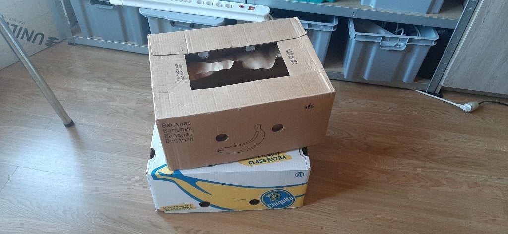 2 bananendozen gratis, Enlèvement, Utilisé, Boîte