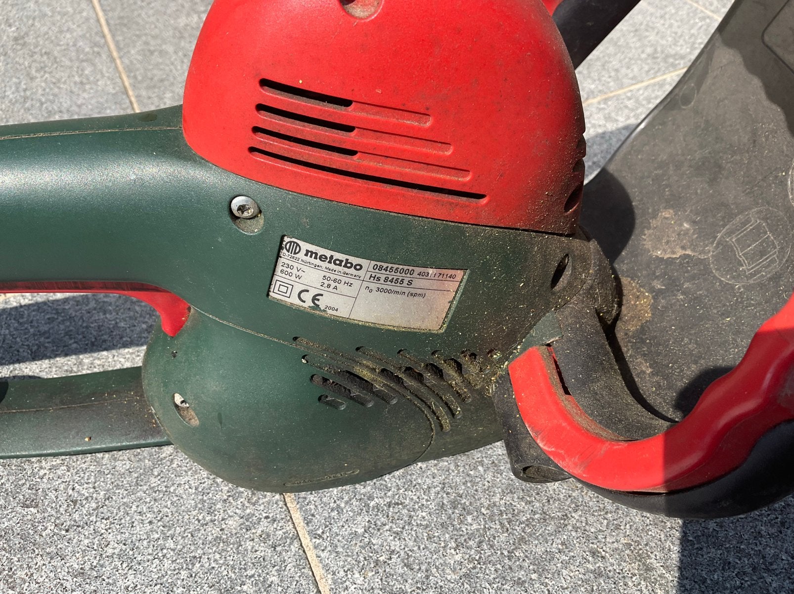 Electrisce Haagschaar METABO, Tuin en Terras, Ophalen, Gebruikt, Elektrisch