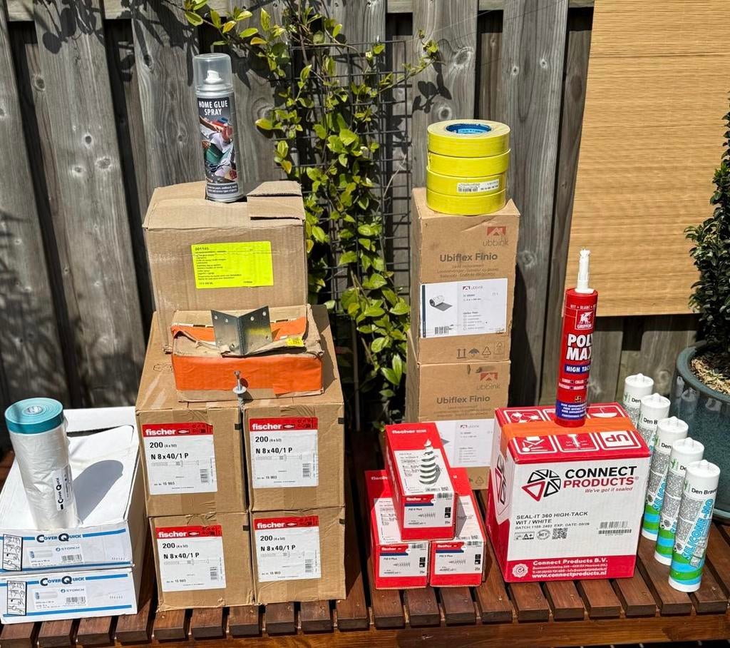 Verschillende soorten bouwmaterialen, Ophalen