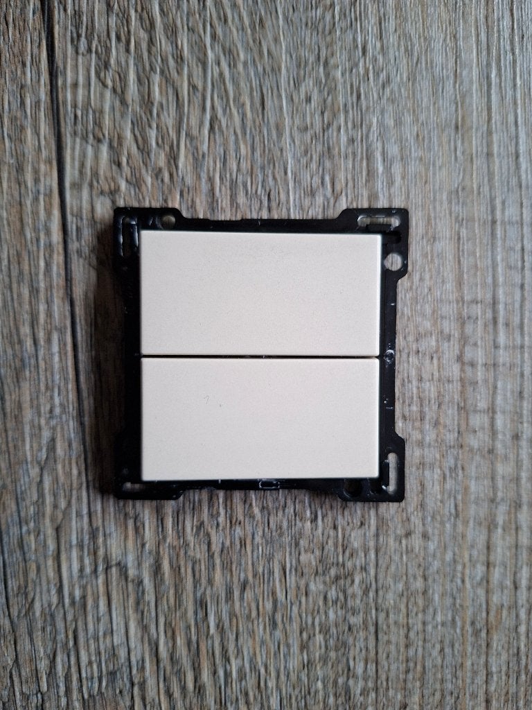 Niko afwerkingsset dubbele toets | Cream | 100-61505, Enlèvement ou Envoi, Utilisé