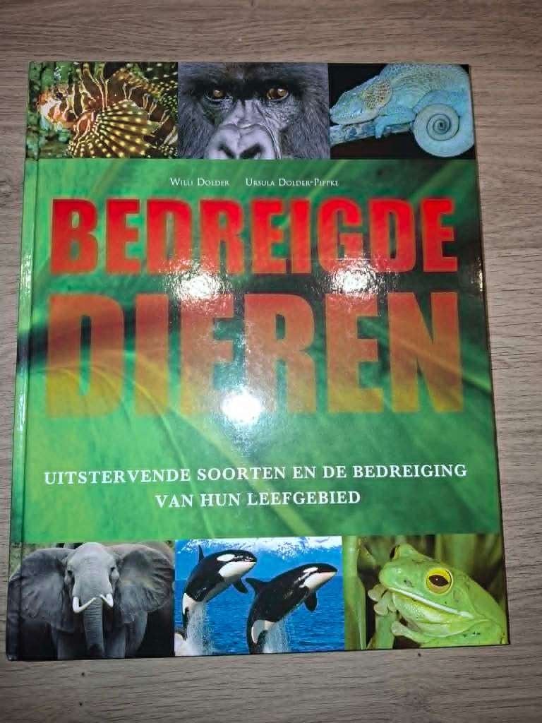 Boek 'Bedreigde dieren', Livres, Animaux & Animaux domestiques, Autres espèces, Enlèvement ou Envoi, Willi Dolder en Ursula Dolder-Pippke