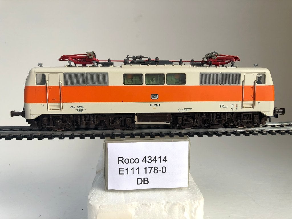 ROCO 43414 DB LOCOMOTIVE ÉLECTRIQUE E111 178-0 HO, Gebruikt, Verzenden, Roco, Analoog