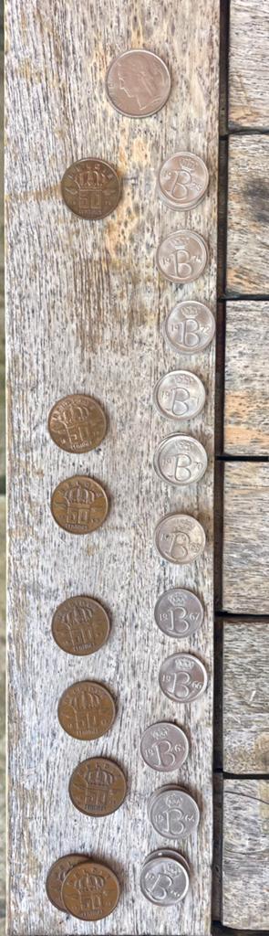 Belgische munten 25 en 50 cent, Enlèvement ou Envoi, Métal, Monnaie en vrac