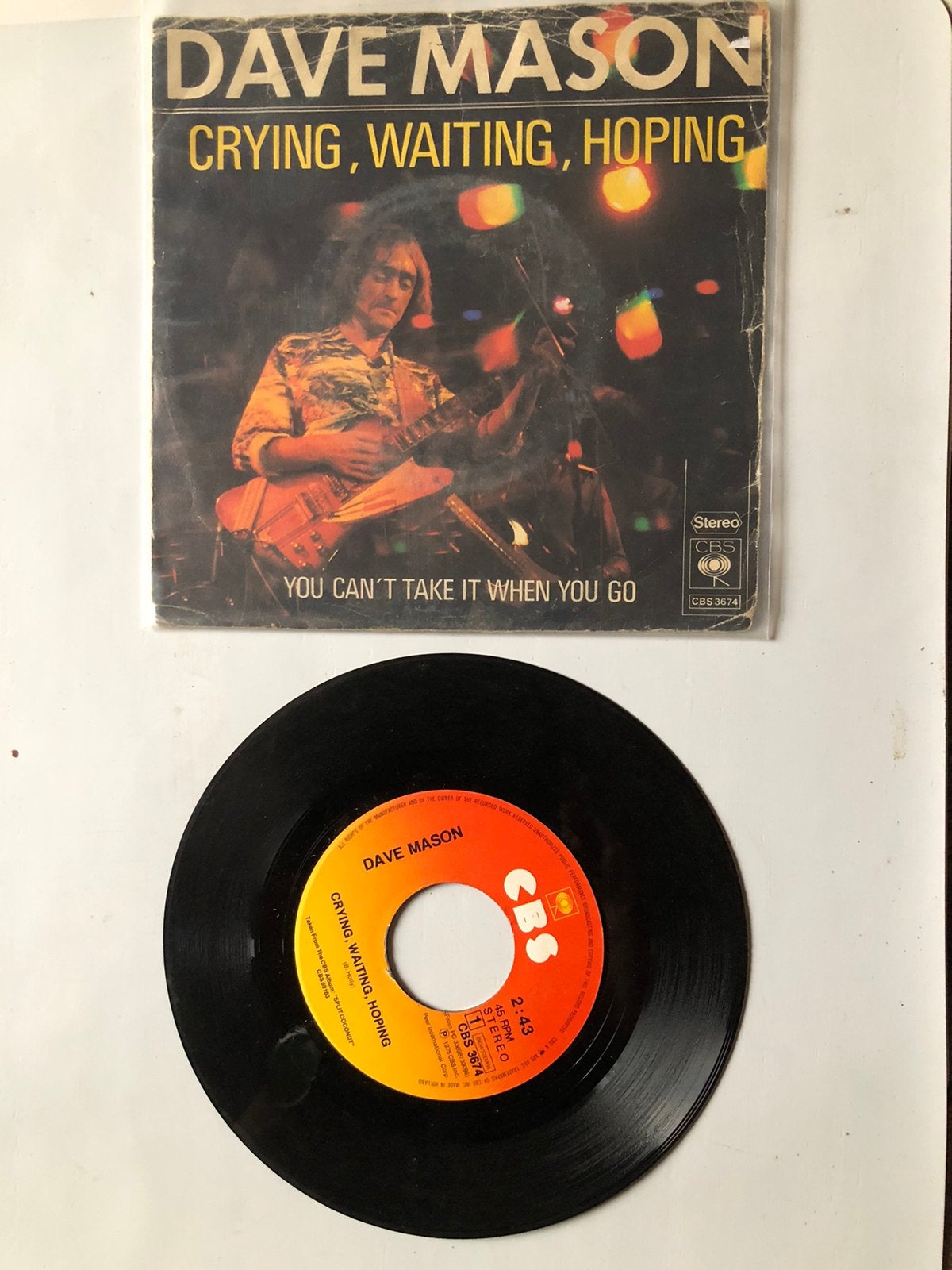 Dave Mason: crying, waiting, hoping (1975), Verzenden, Gebruikt