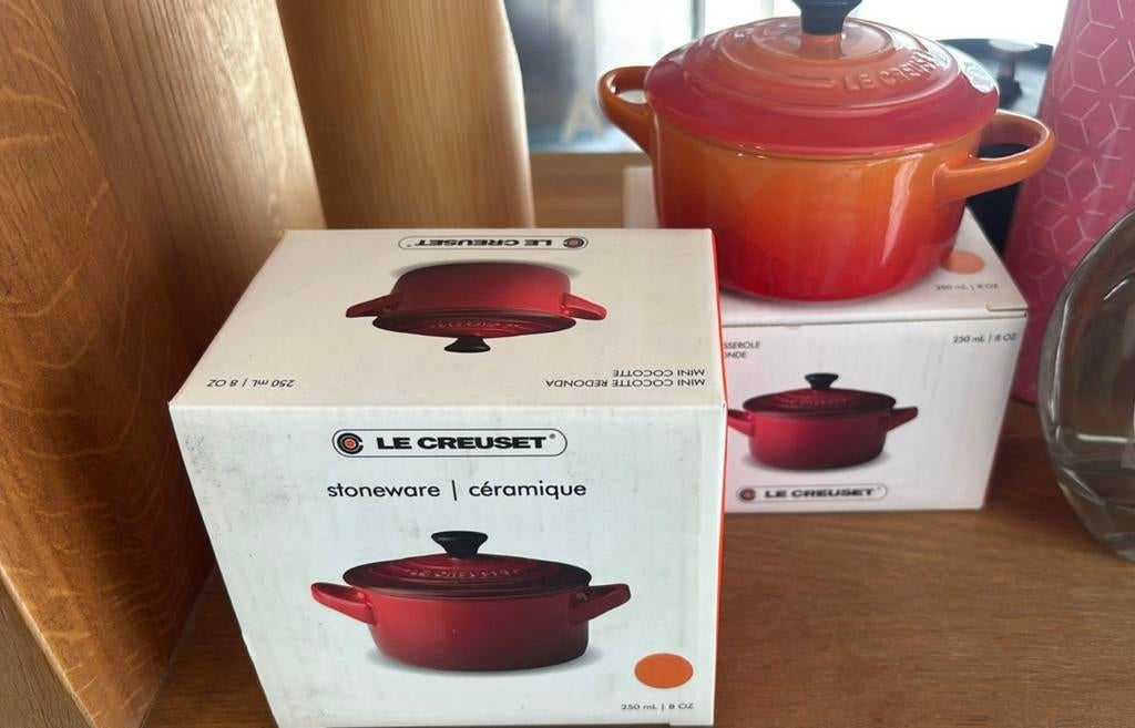 Le creuset mini 2 stuks, Neuf, Enlèvement ou Envoi, Autres types, Plaque céramique