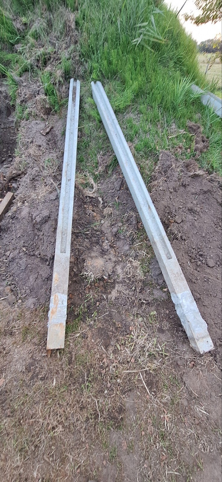 6x betonnen afsluitingspaal gebruikt, Ophalen, Gebruikt