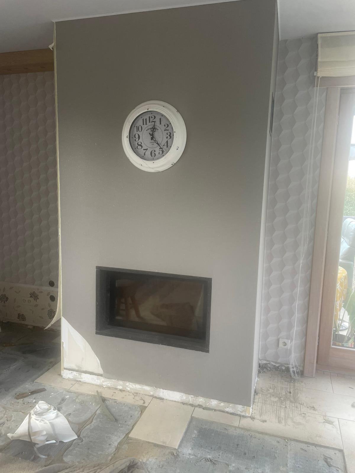 Cheminée encastrée Mdesign, Maison & Meubles, Cheminées, Enlèvement, Utilisé, Encastré, Cheminée au bois