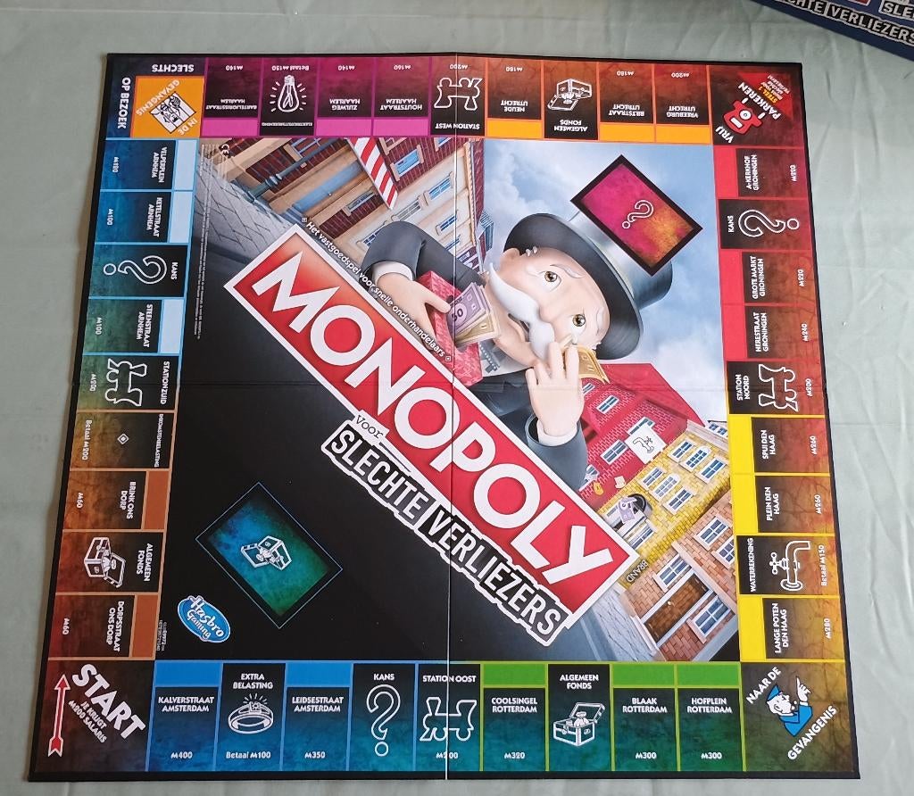Monopoly voor slechte verliezers, Hobby en Vrije tijd, Gezelschapsspellen | Bordspellen, Ophalen, Zo goed als nieuw, Hasbro