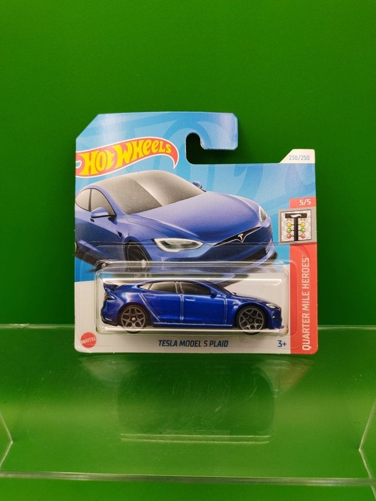 Plaid Hot Wheels pour Tesla Model S de Quarter Mile Heroes, Enlèvement ou Envoi, Neuf, Voiture