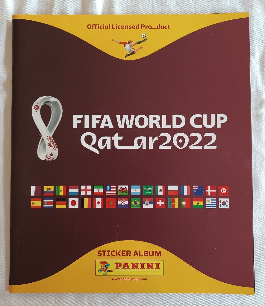 Album Panini de la Coupe du monde 2022 avec 6 autocollants, Enlèvement ou Envoi, Comme neuf, Plusieurs autocollants