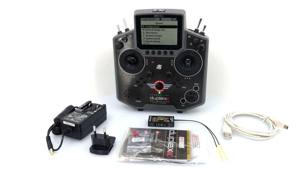 Jeti Ds-12 carbon zender + accessoires, Hobby en Vrije tijd, Ophalen, Zo goed als nieuw