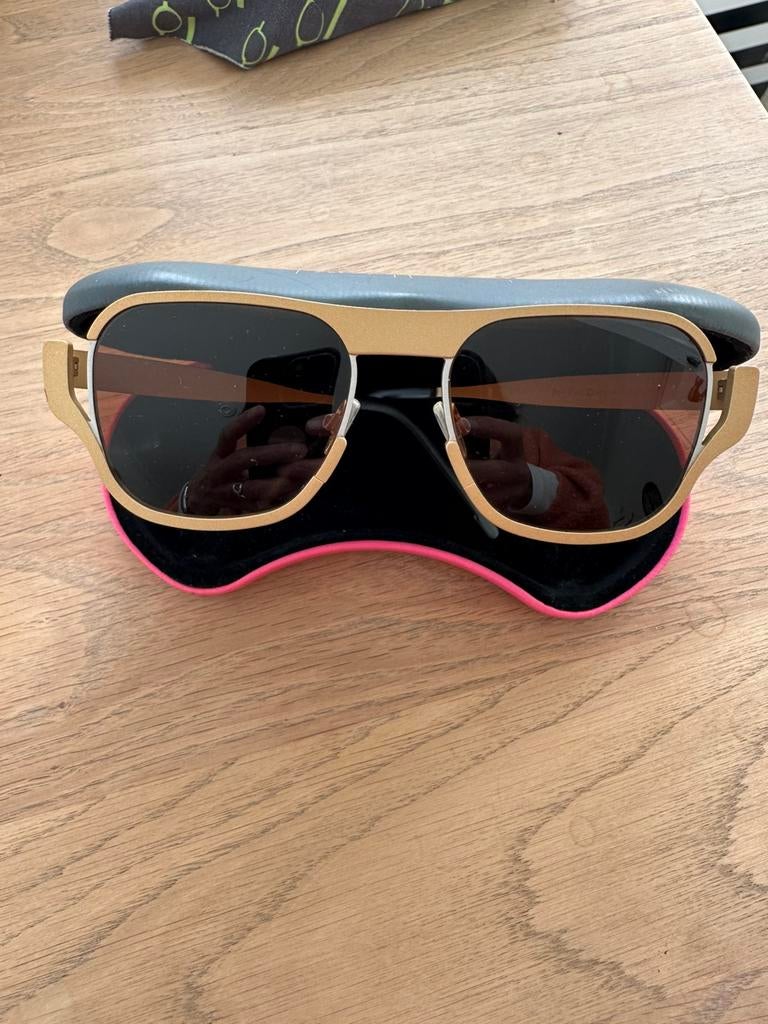 Zonnebril Theo plan, Handtassen en Accessoires, Verzenden, Zo goed als nieuw, Zonnebril
