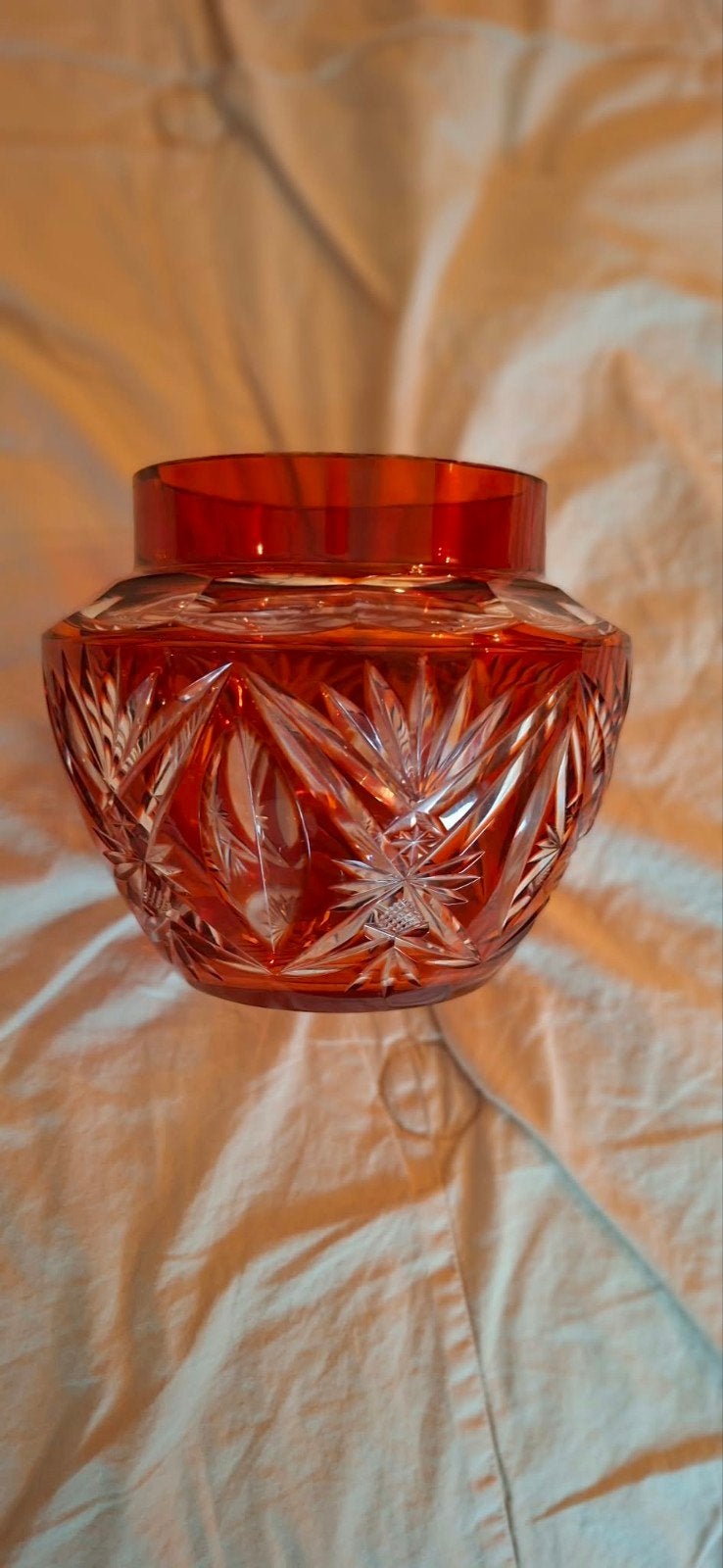 vaas Val St Lambert Crandberry Cristal, Enlèvement