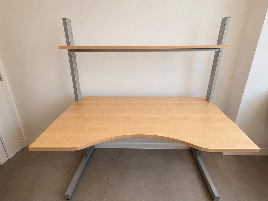 Bureau moderne avec étagère, Maison & Meubles, Bureaux, 90 cm, Autres marques, Bureau d'ordinateur, Enlèvement