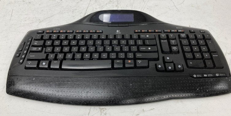 Logitech Cordless Desktop MX 5500 enkelToetsenbord QWERTY, Computers en Software, Toetsenborden, Gebruikt, Logitech, Multimediatoetsen