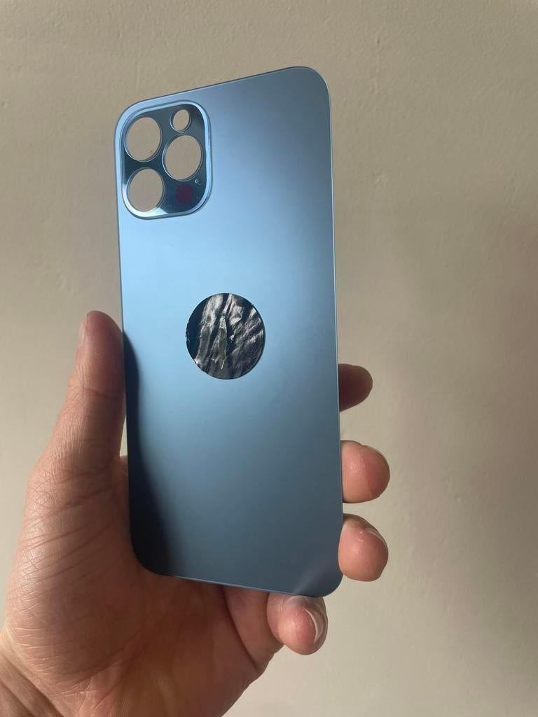 Achterglas / back glass / battery cover iPhone 12 Pro blauw, IPhone, Overige typen, Nieuw, Ophalen of Verzenden