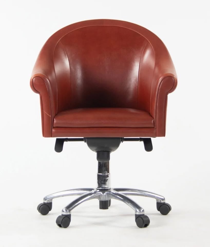 Vintage Poltrona Frau Design Bureaustoelen, Ophalen, Zo goed als nieuw, Bureaustoel, Rood