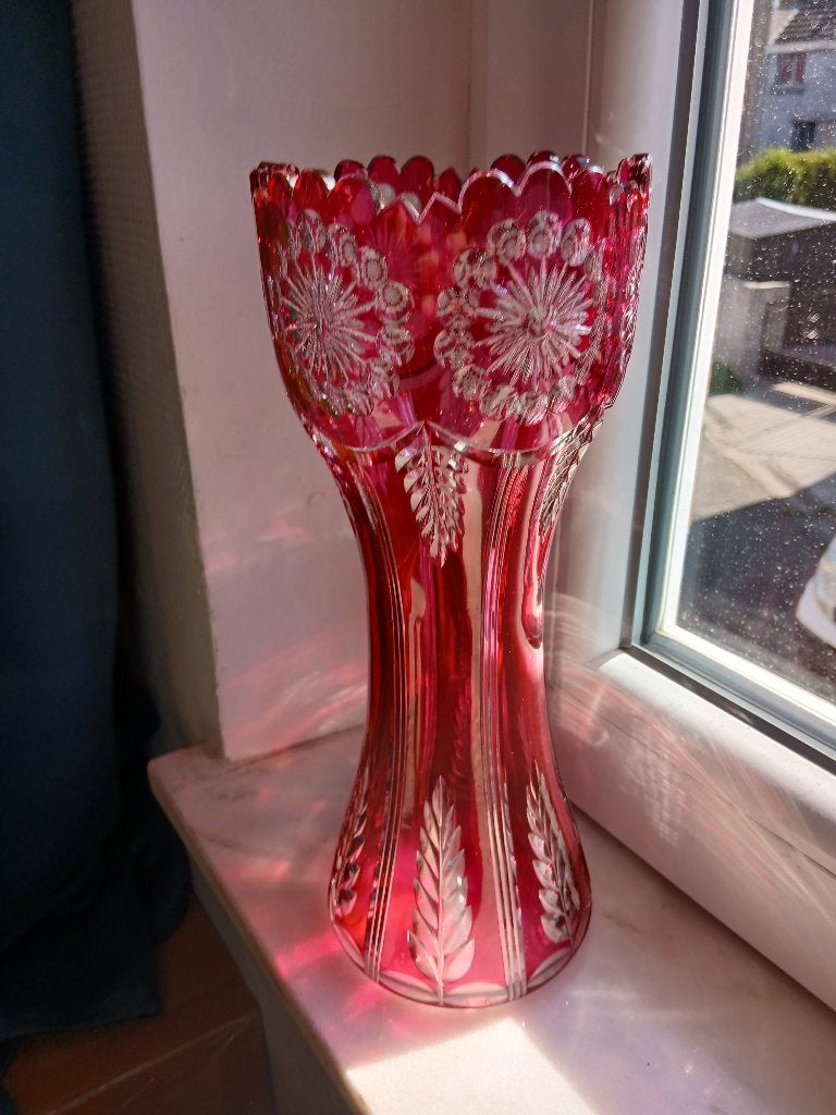 VASE FANTAISIE JS VAL SAINT LAMBERT HF189 ANNEE 1926, Antiquités & Art, Enlèvement ou Envoi
