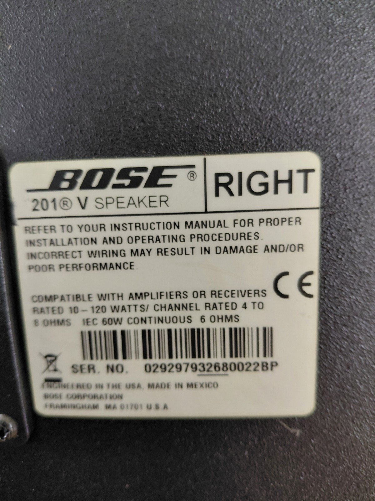 Bose boxen, TV, Hi-fi & Vidéo, Enlèvement, Comme neuf