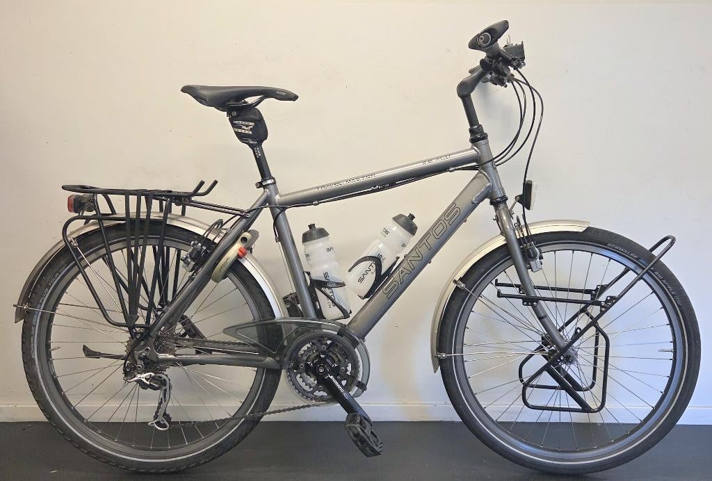 Santos Travelmaster 2.6 alu tour-vakantiereis fiets, Fietsen en Brommers, Overige merken, Velgrem, Versnellingen, 49 tot 53 cm
