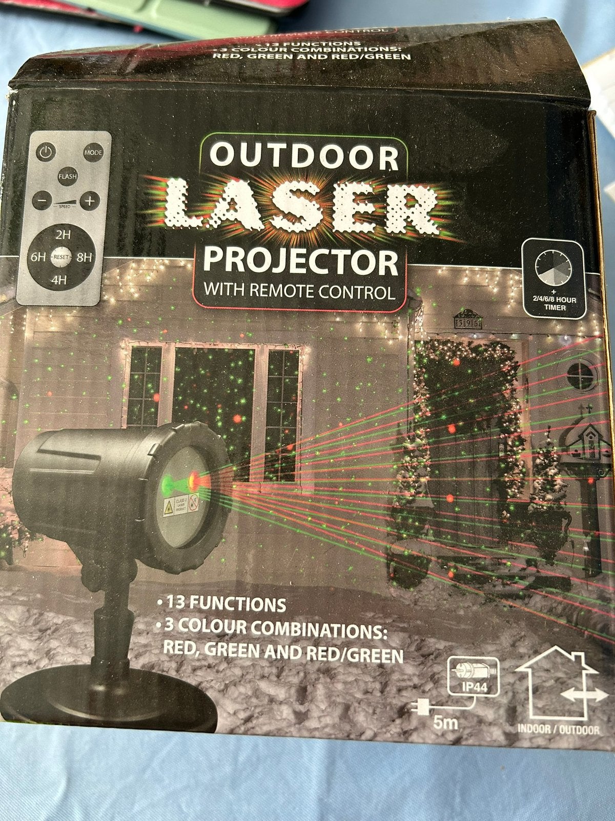 Kerstversiering lazer, Tuin en Terras, Ophalen of Verzenden, Zo goed als nieuw
