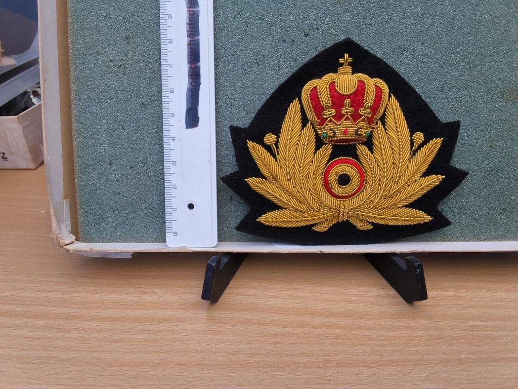 Geborduurde muts kenteken Marine, Ophalen of Verzenden, Marine
