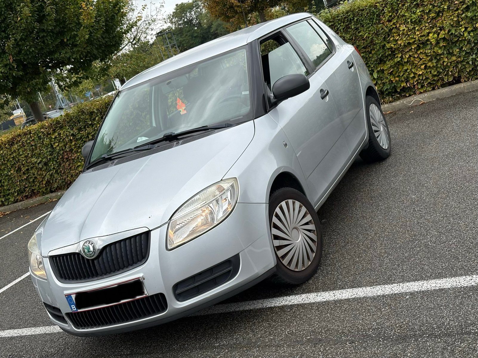 Skoda fabia 1.2 essence 2008 5 porte, Autos, Argent ou Gris, Achat, Boîte manuelle, Noir