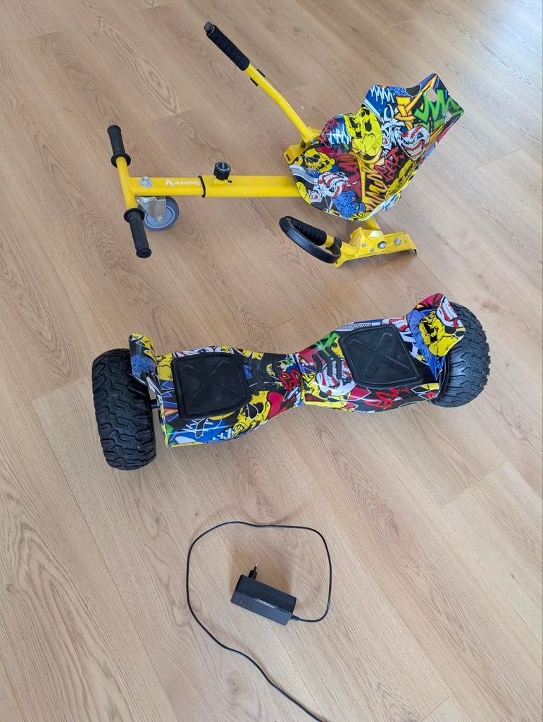 Hoverboard met kar, Kinderen en Baby's, Speelgoed | Buiten | Accuvoertuigen, Ophalen
