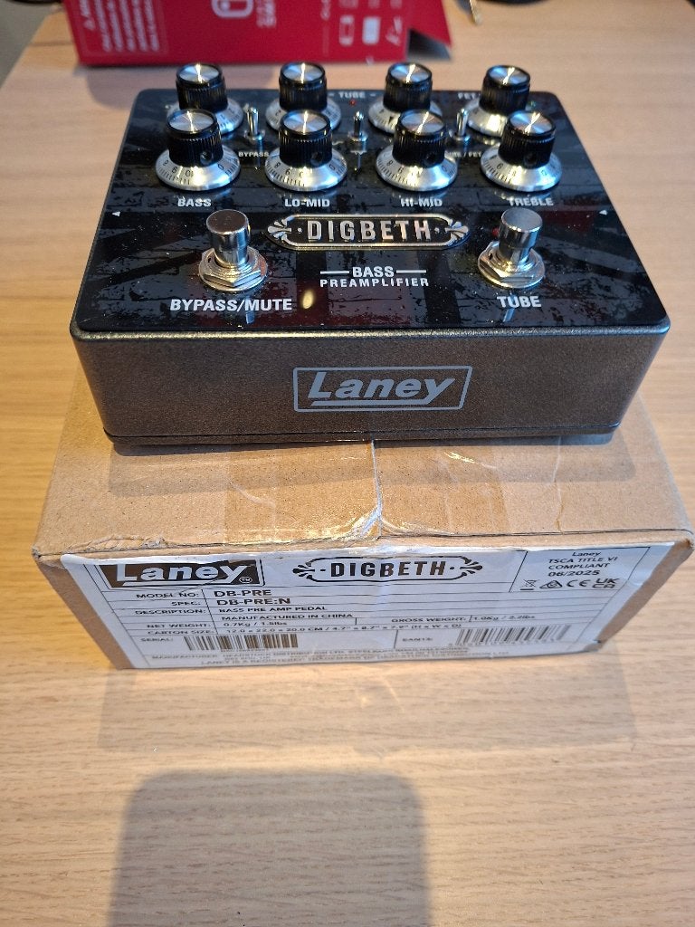 Laney Digbeth pre amp, Enlèvement ou Envoi, Comme neuf, Guitare basse, Moins de 50 watts